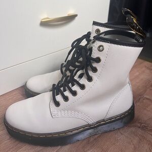White Dr Martens Boots